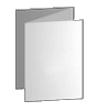 Faltblatt, gefalzt auf DIN lang, 6-seiter (Zickzackfalz)<br>beidseitig bedruckt (4/4 farbig + 2 Sonderfarben HKS)