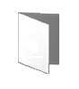 Trauerkarte DIN A7 4-seiter 4/4 farbig mit beidseitig partieller Glitzer-Lackierung
